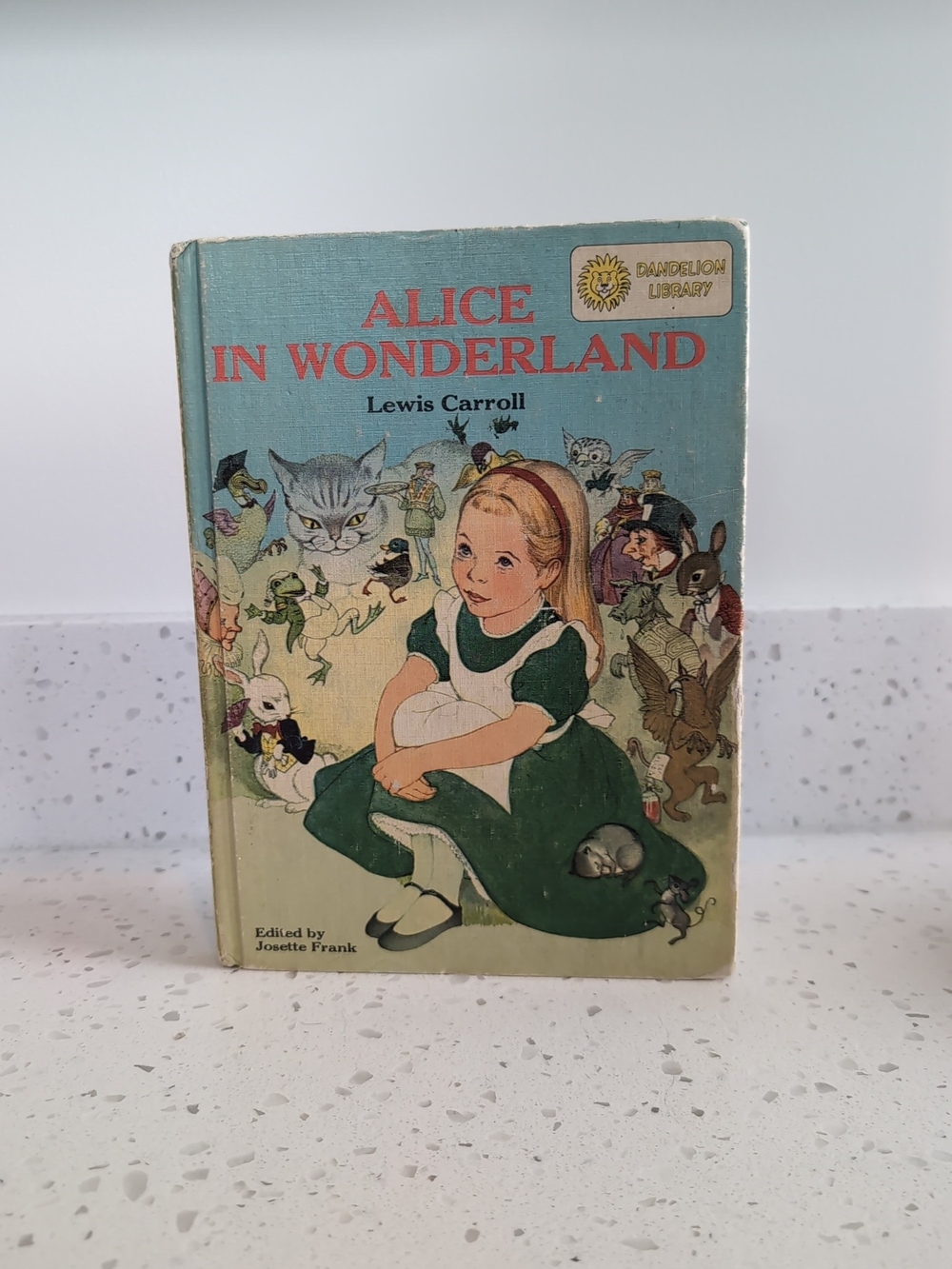 Alice in Wonderland And Peter Pan Vintage Illustrated Hardcover Book - 2 In 1